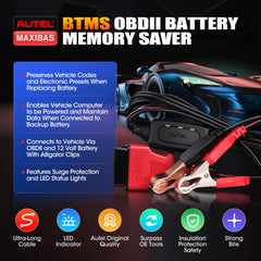 Autel OBD-II connector detail with secure fit — Autel ensures reliable module power