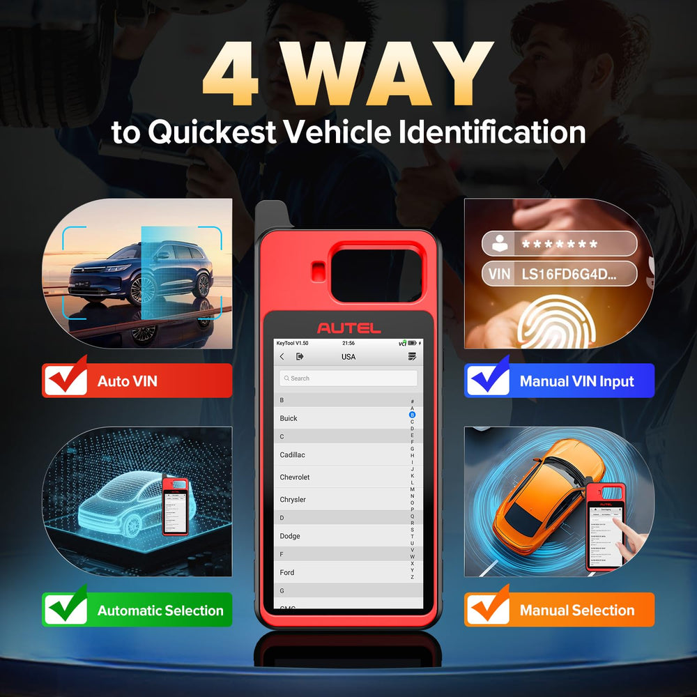 Autel MaxiIM KM100 diagnostic report QR code being shared for fast communication
