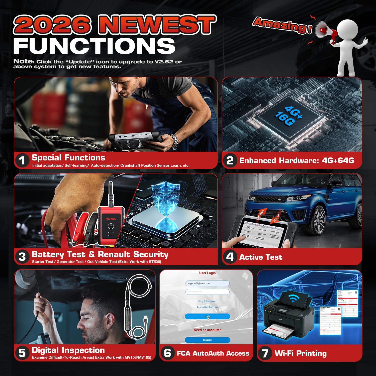 Autel tablet sharing cloud report for easy customer communication