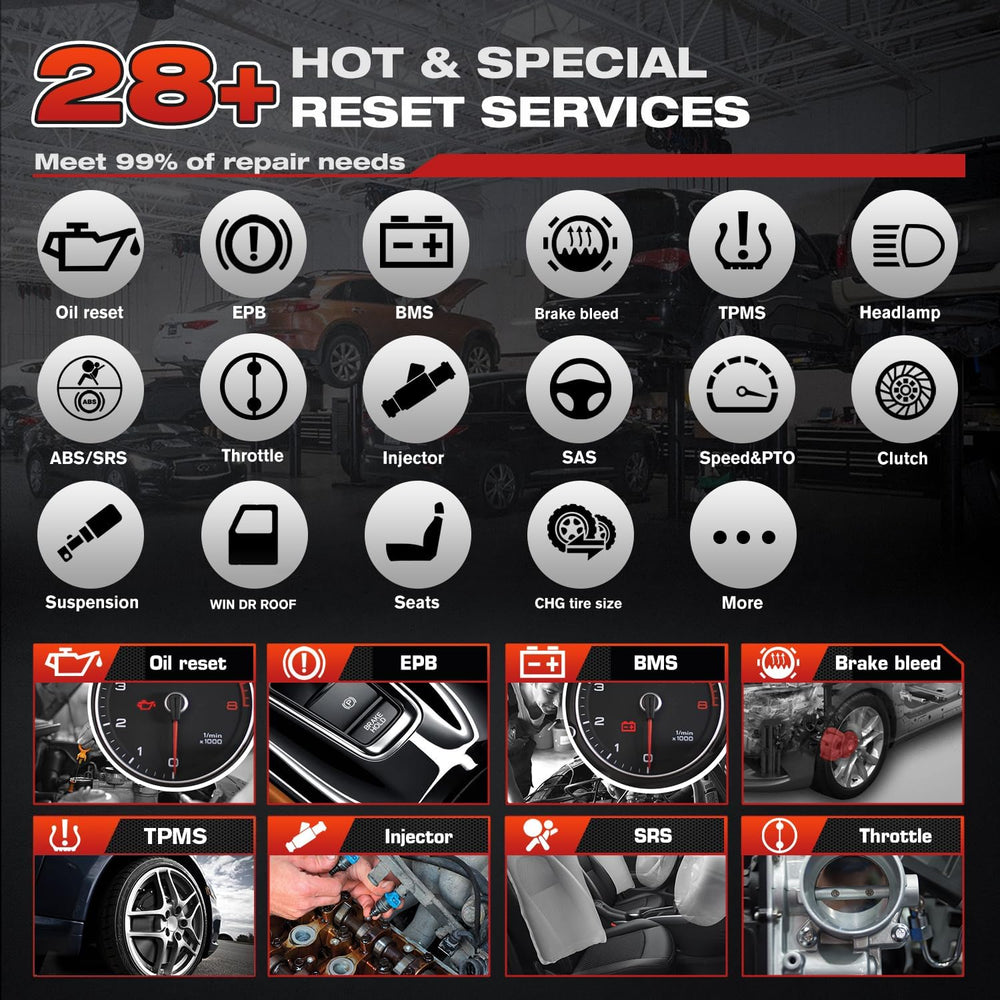 Autel tablet live data screen displaying sensor graphs for fast troubleshooting