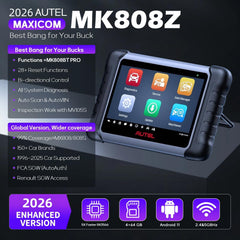Autel MK808Z back panel and ports highlighting durable build and connectivity