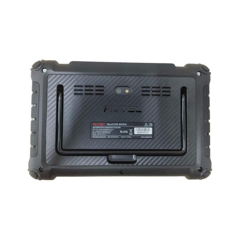 Autel MK900 in hand for size scale showing portable design benefit for mobile techs