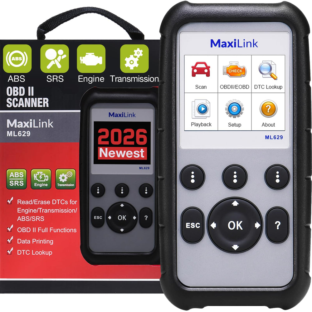 Autel ML629 front view showing display and quick diagnosis features