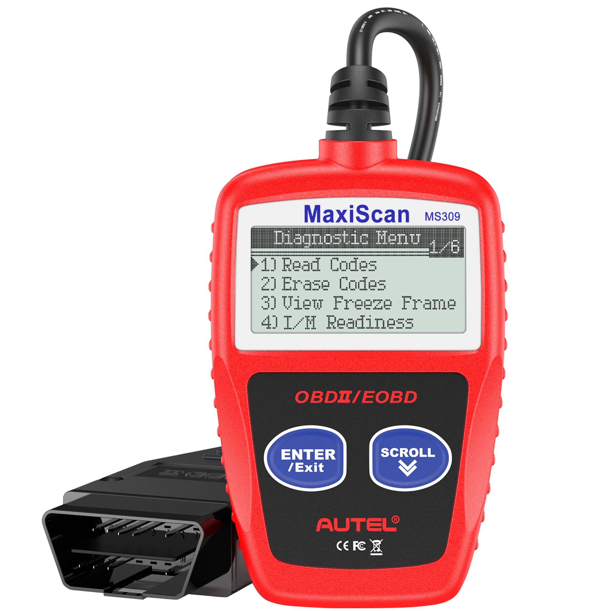 Autel MS309 front panel view showing compact design and branding benefit easy storage