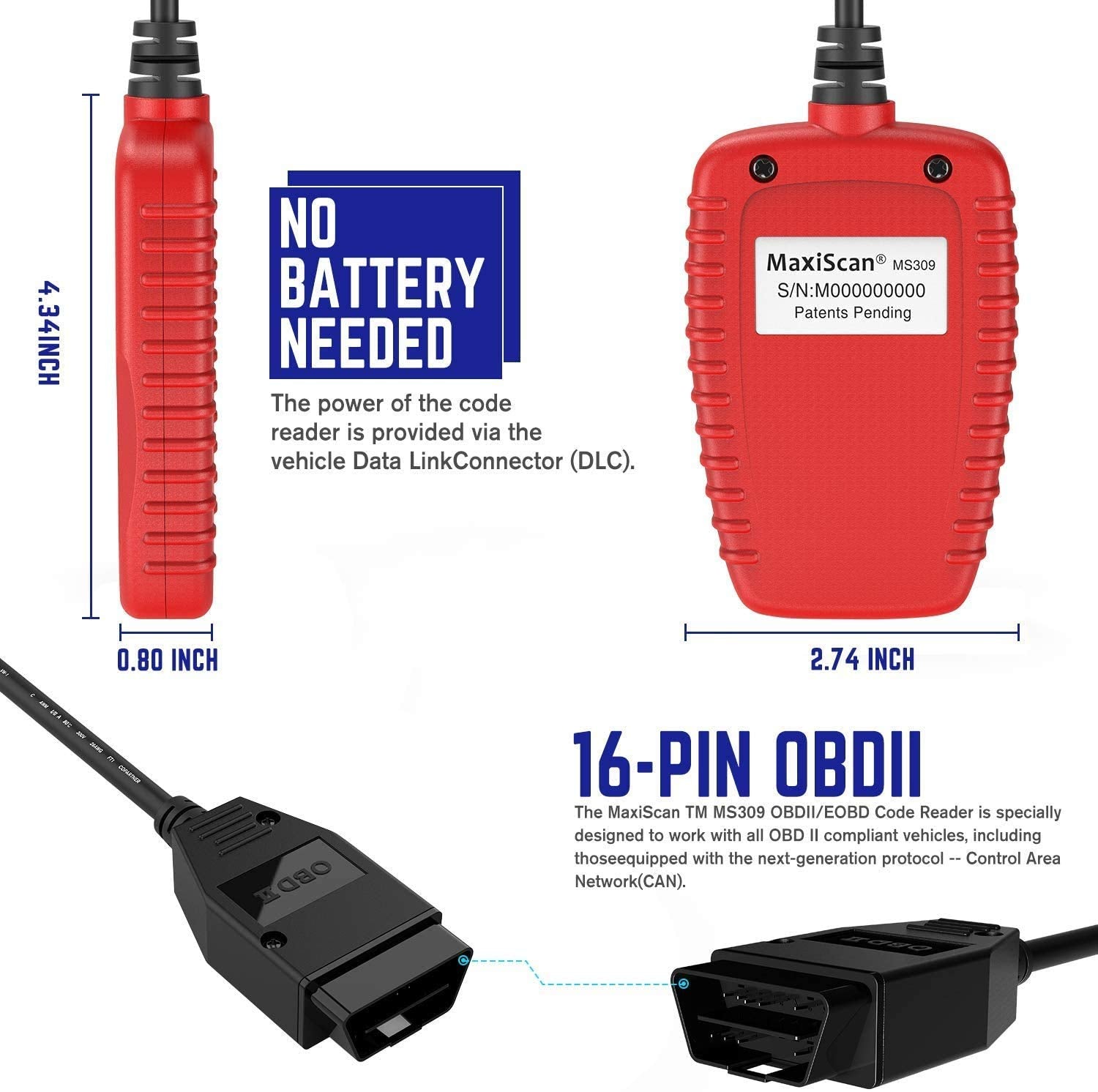 Autel MS309 held in hand for scale to show compact size and portability advantage