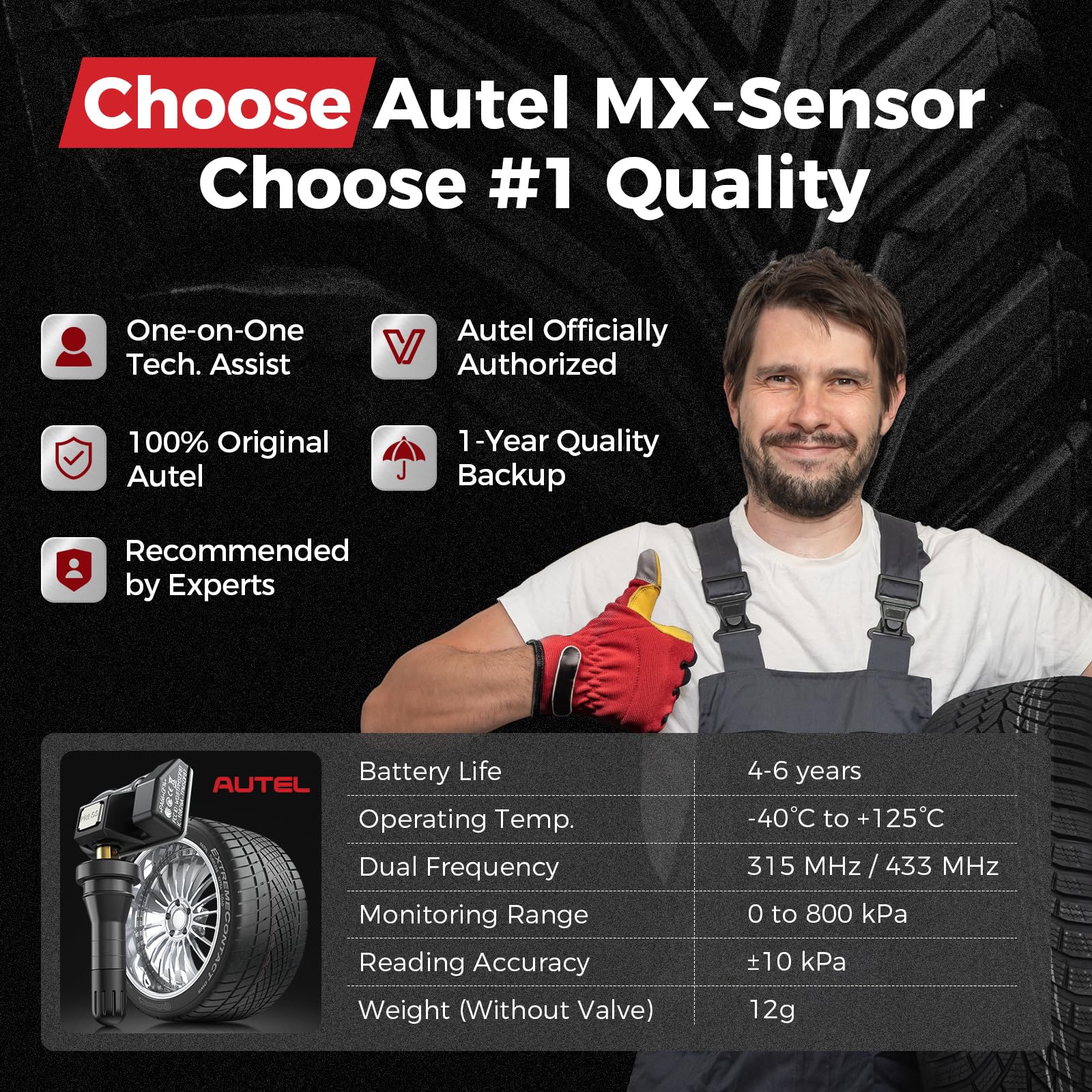 Autel MX-Sensor in a workshop lifestyle scene for efficient shop workflow benefit