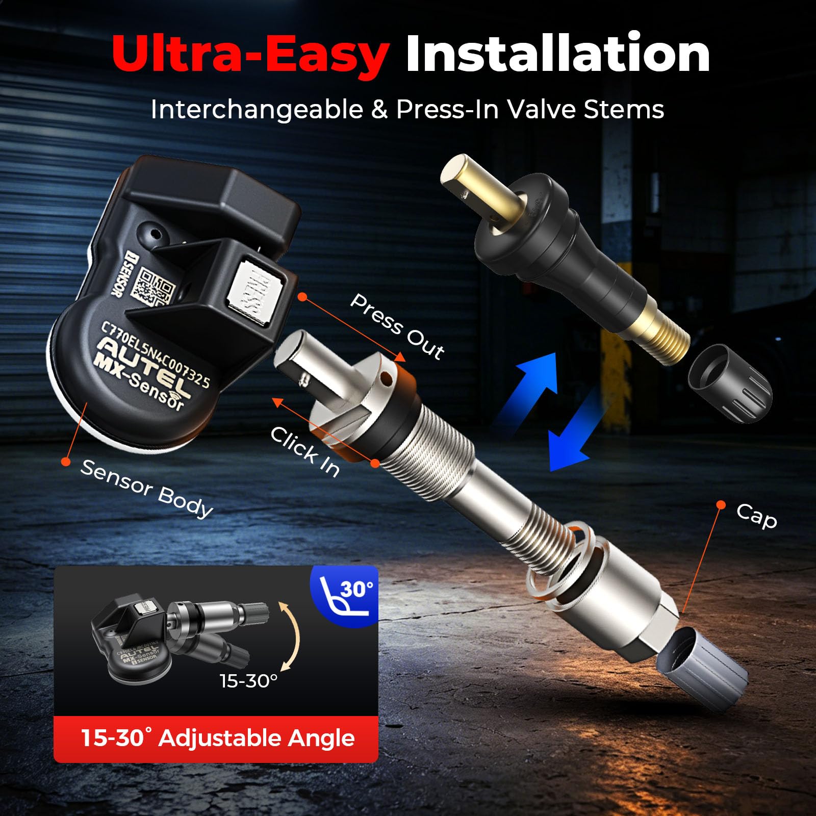 Autel MX-Sensor being programmed with an Autel tool for fast setup and cloning