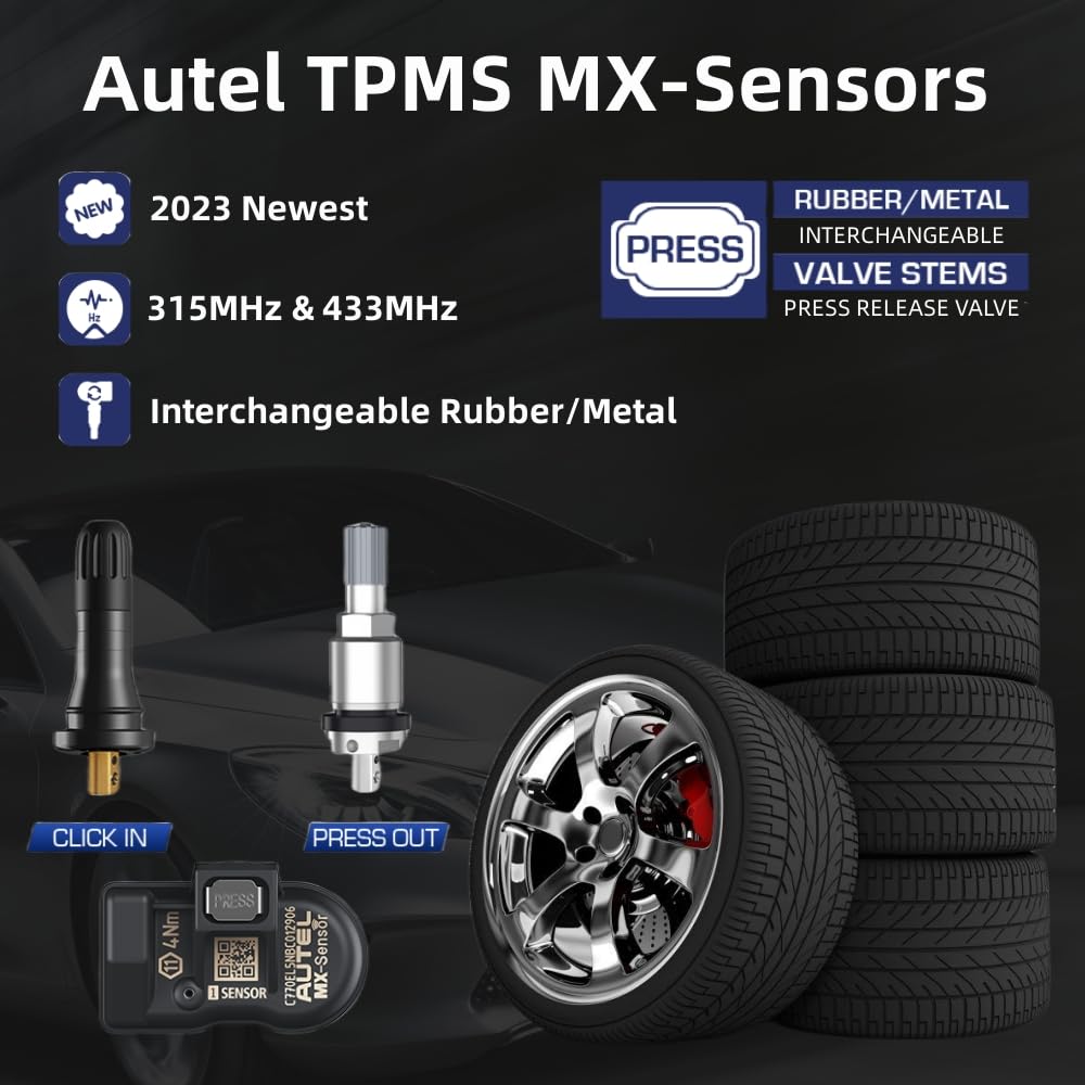 Autel MX-Sensor being programmed with Autel tool showing fast multi-sensor setup