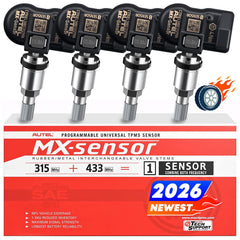 Autel MX-Sensor front packaging showing set of four and fitment benefit