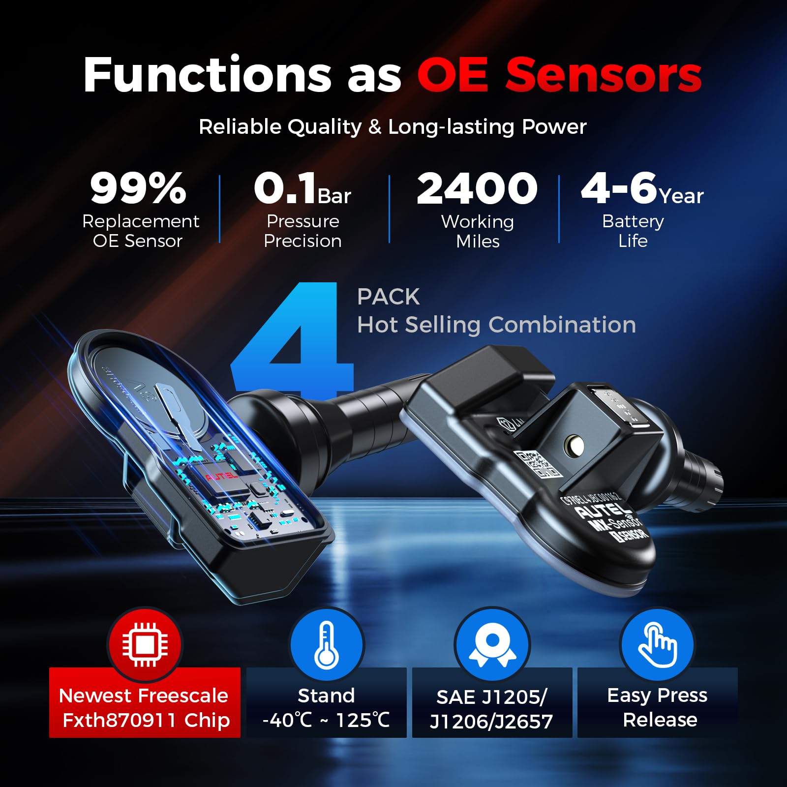 Autel MX-Sensor side profile highlighting lightweight body and chip