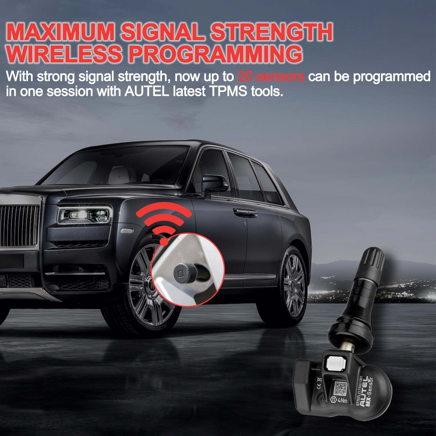 Autel MX sensor side profile demonstrating compact, lightweight design