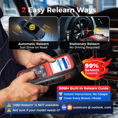 Autel TS408 with Autel MX-Sensor during programming illustrating easy cloning