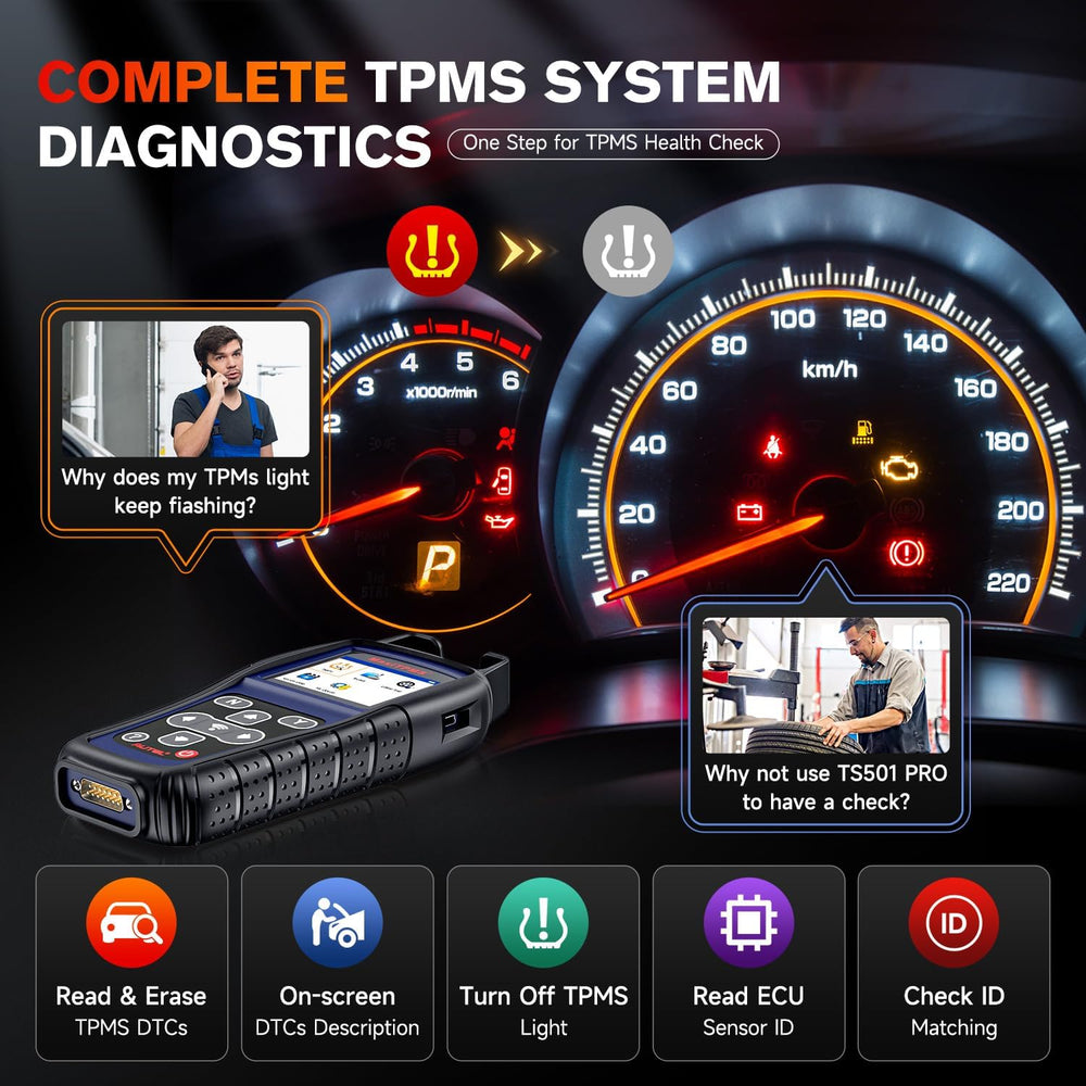 Autel TS501 PRO diagnostic report printed for clear records and accurate troubleshooting