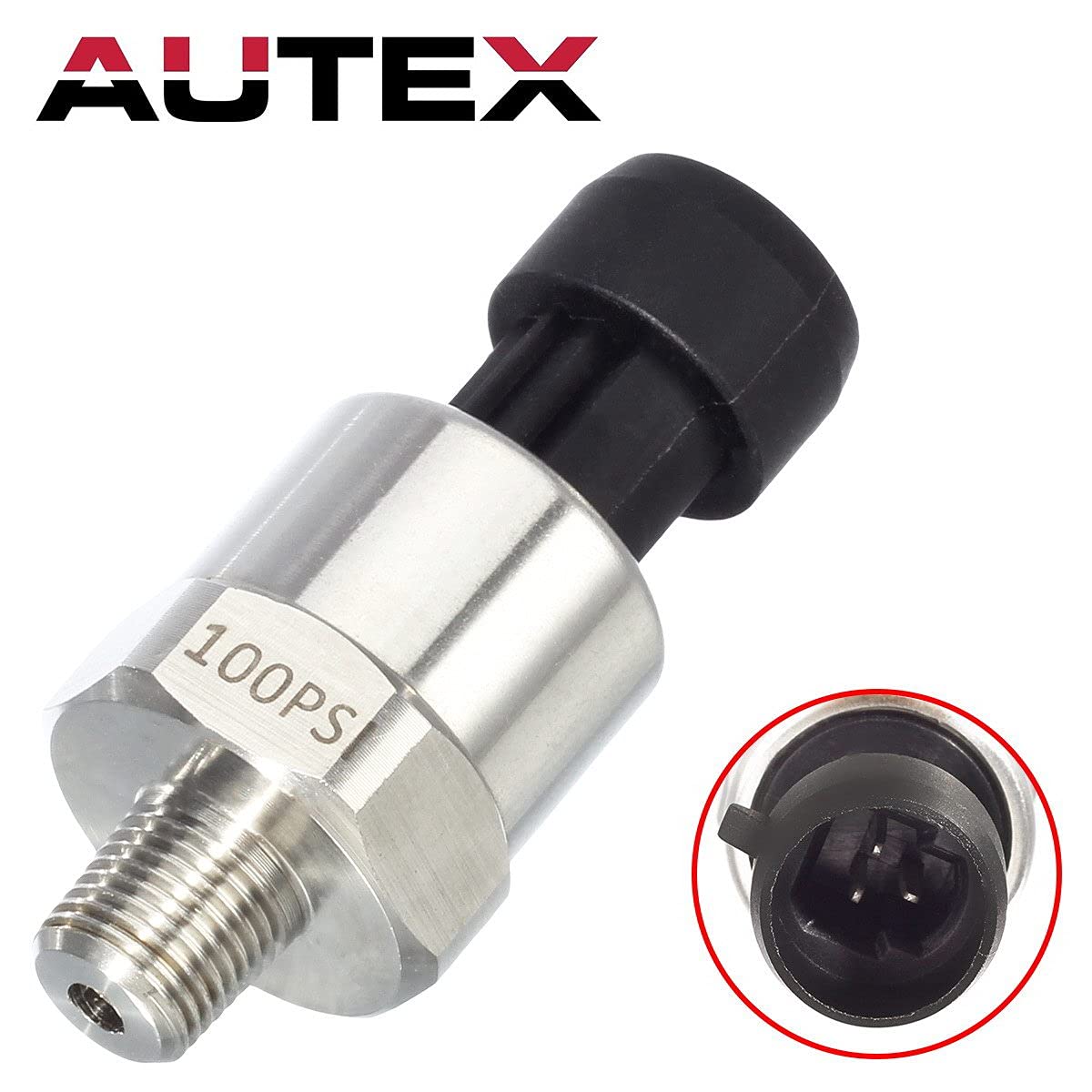 AUTEX close-up of 316 stainless neck highlighting corrosion-resistant wetted surface and durability