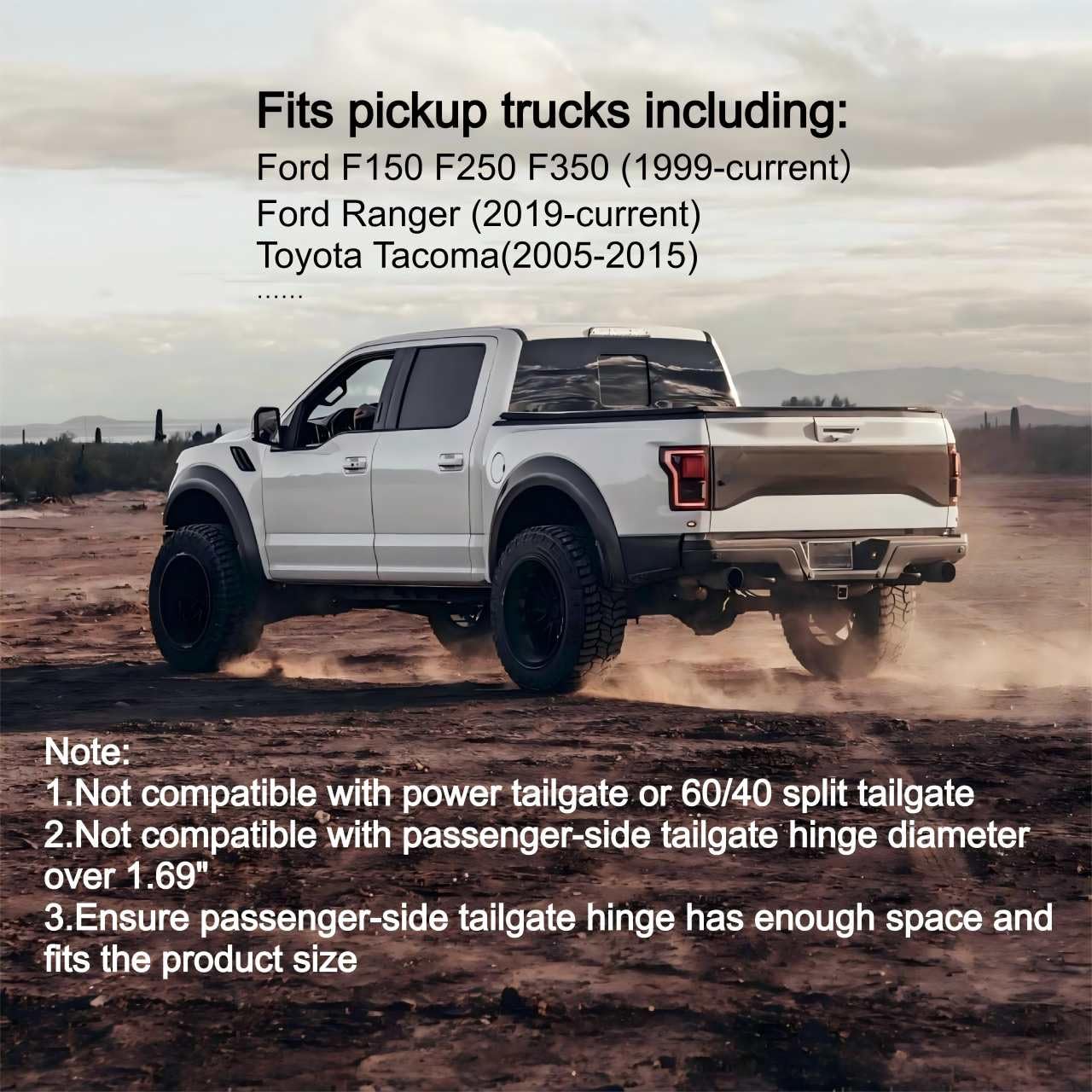 Autgekr on truck in urban parking illustrating visible theft deterrent