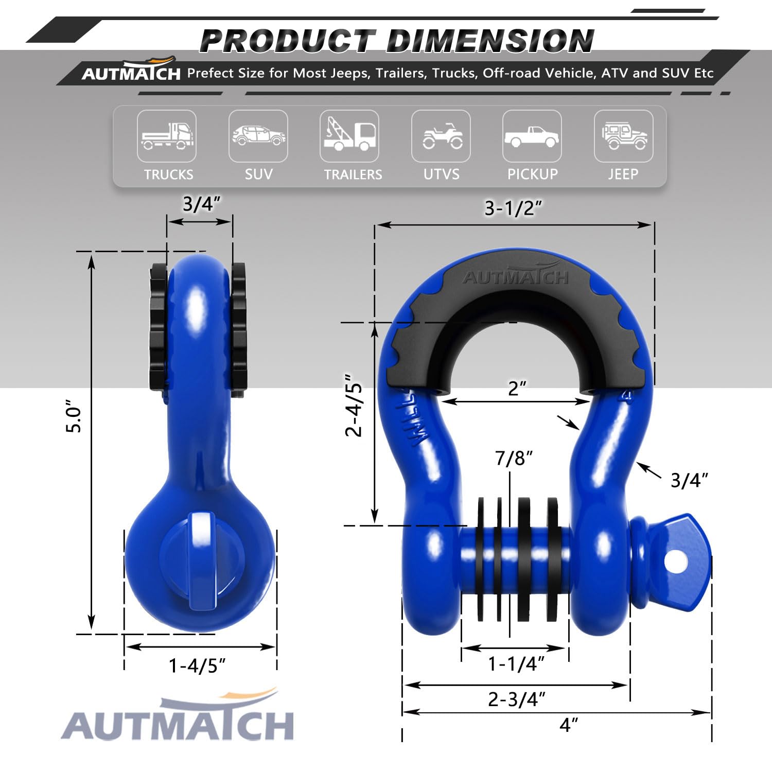 AUTMATCH detail of rubber isolator reducing rattle and protecting vehicle anchor points
