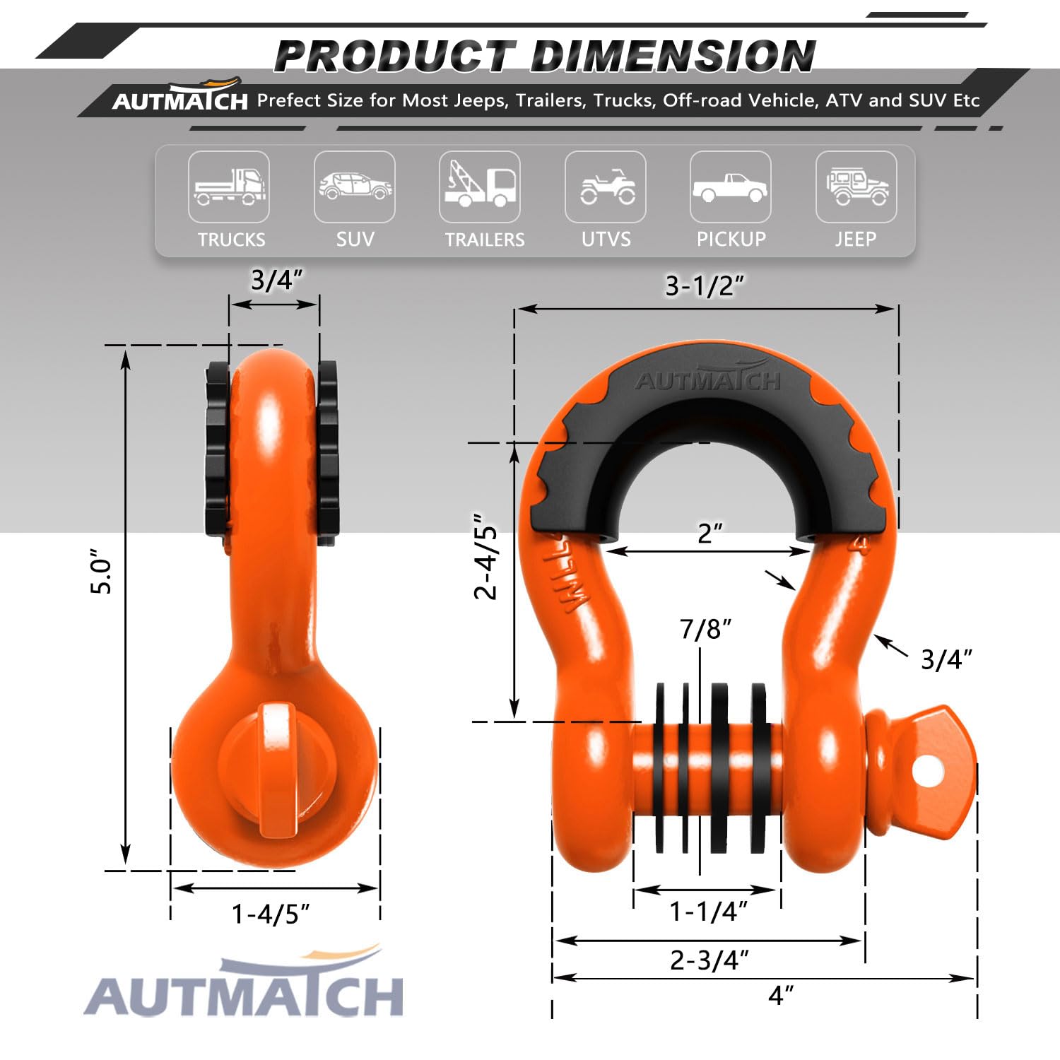 AUTMATCH rubber isolator detail protecting vehicle paint and cutting noise
