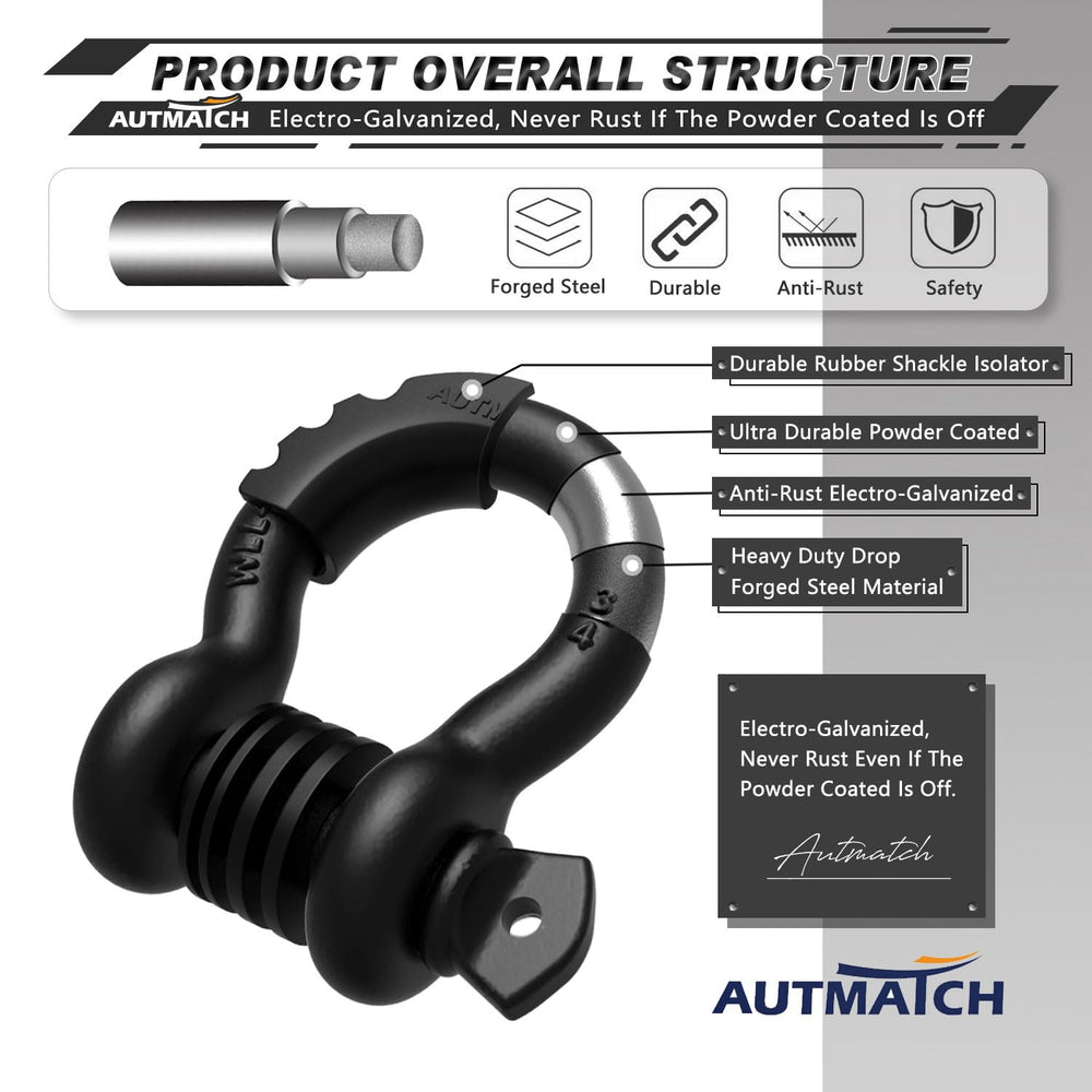 AUTMATCH rubber isolators close-up protecting vehicle and reducing noise