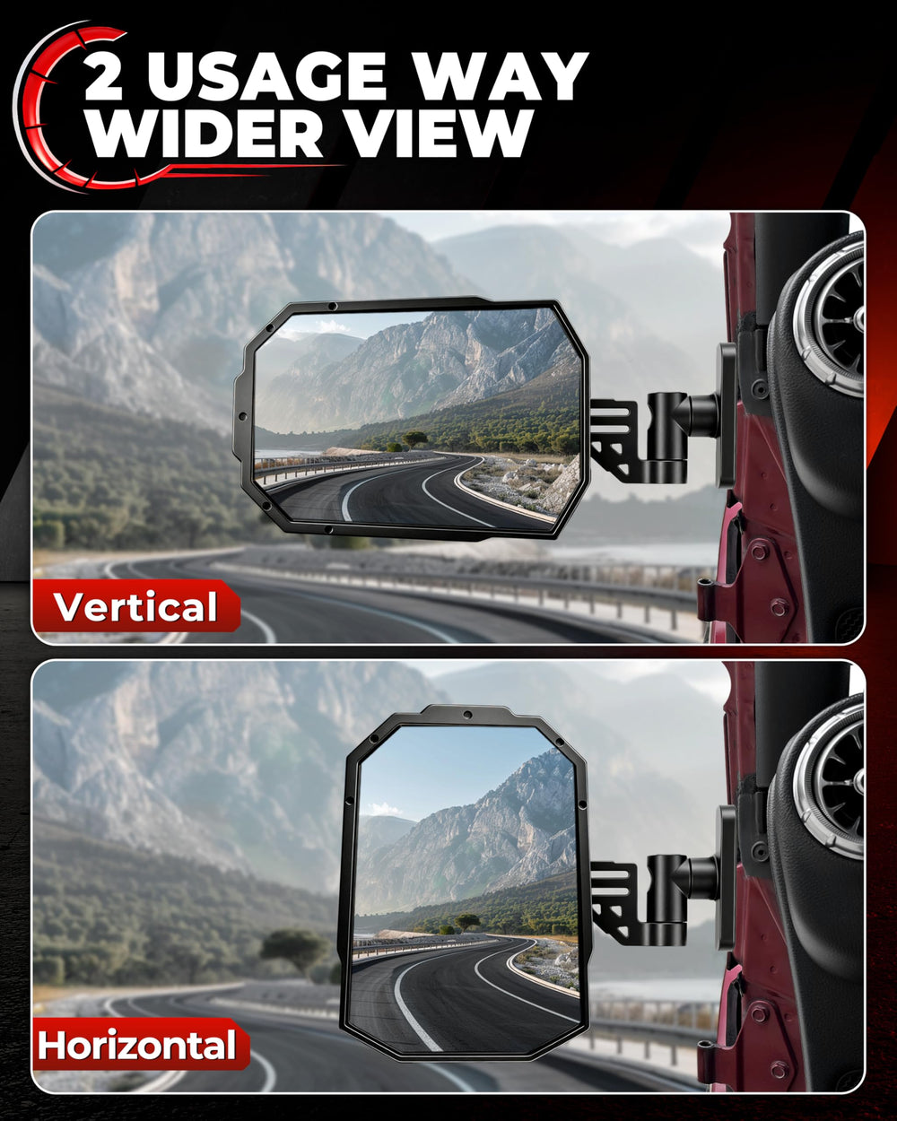 Auto Buero triaxial joint detail enabling wide-angle adjustments