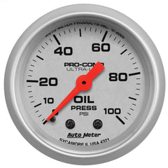 AUTO METER 4321 front face view showing dial and lighting for quick visibility
