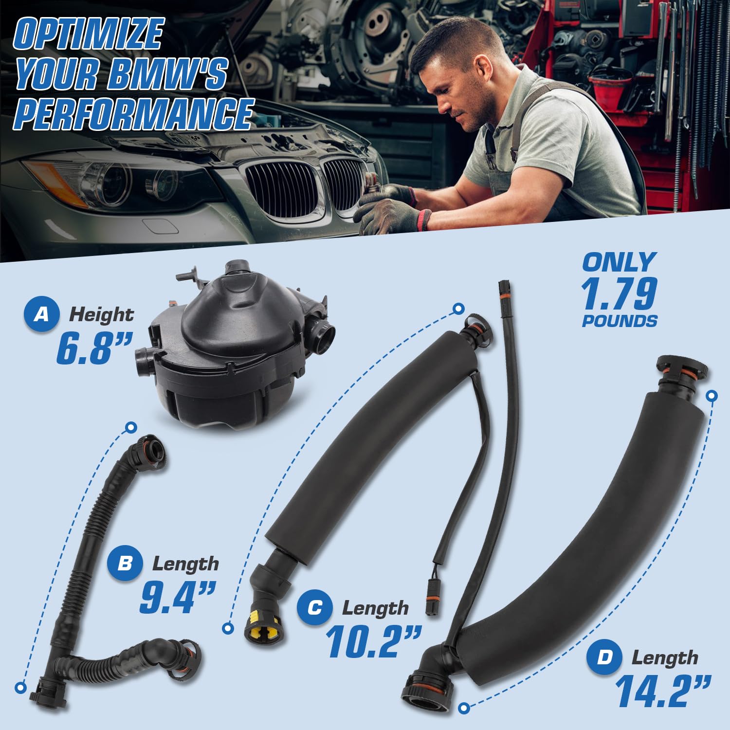 Auto Parts Prodigy assortment of O-rings and grommets laid out for leak-free installation
