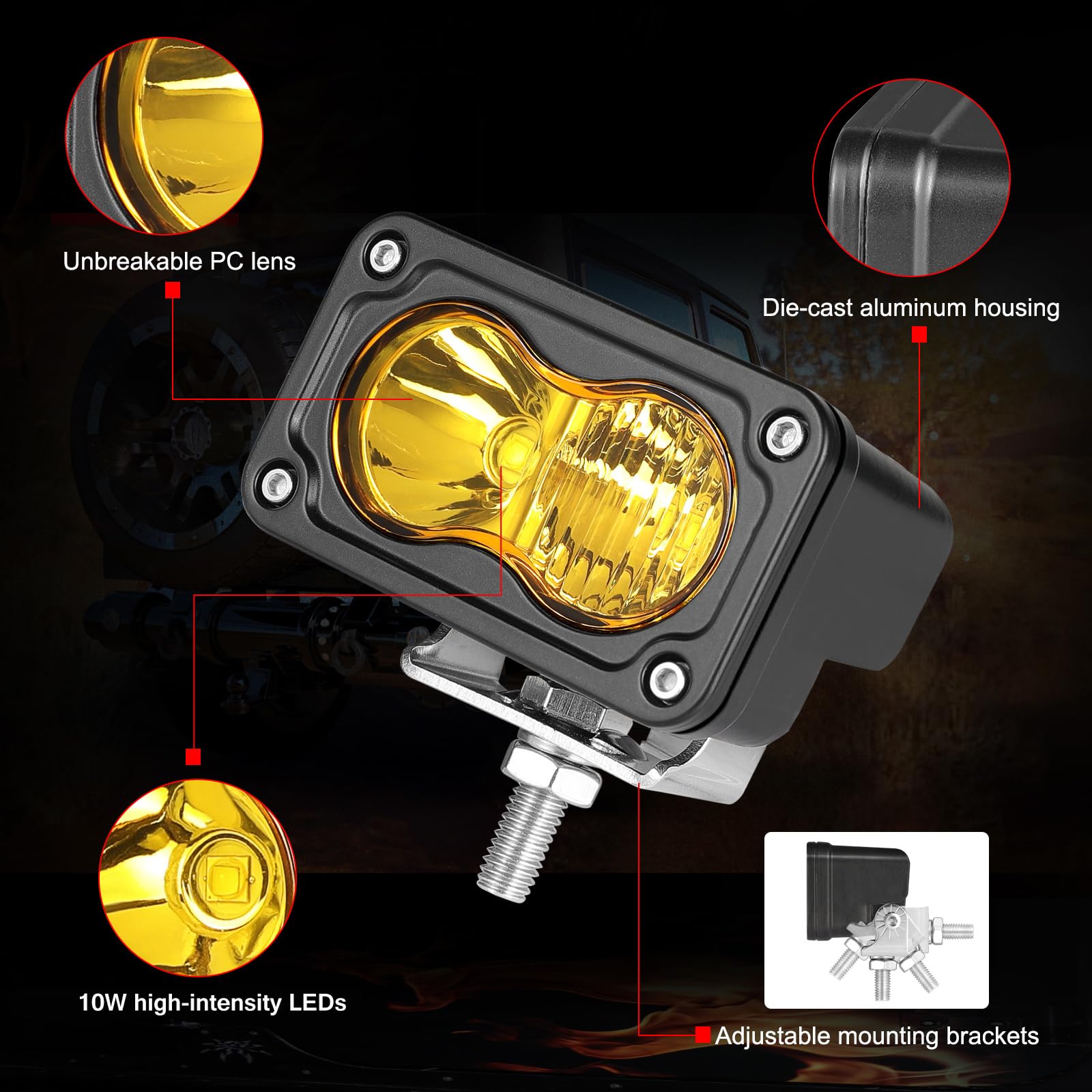 Auto Power Plus side profile showing adjustable bracket for customized aiming