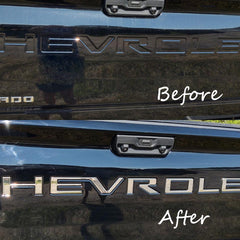 Auto Safety close-up of chrome silver ABS texture showing durable finish