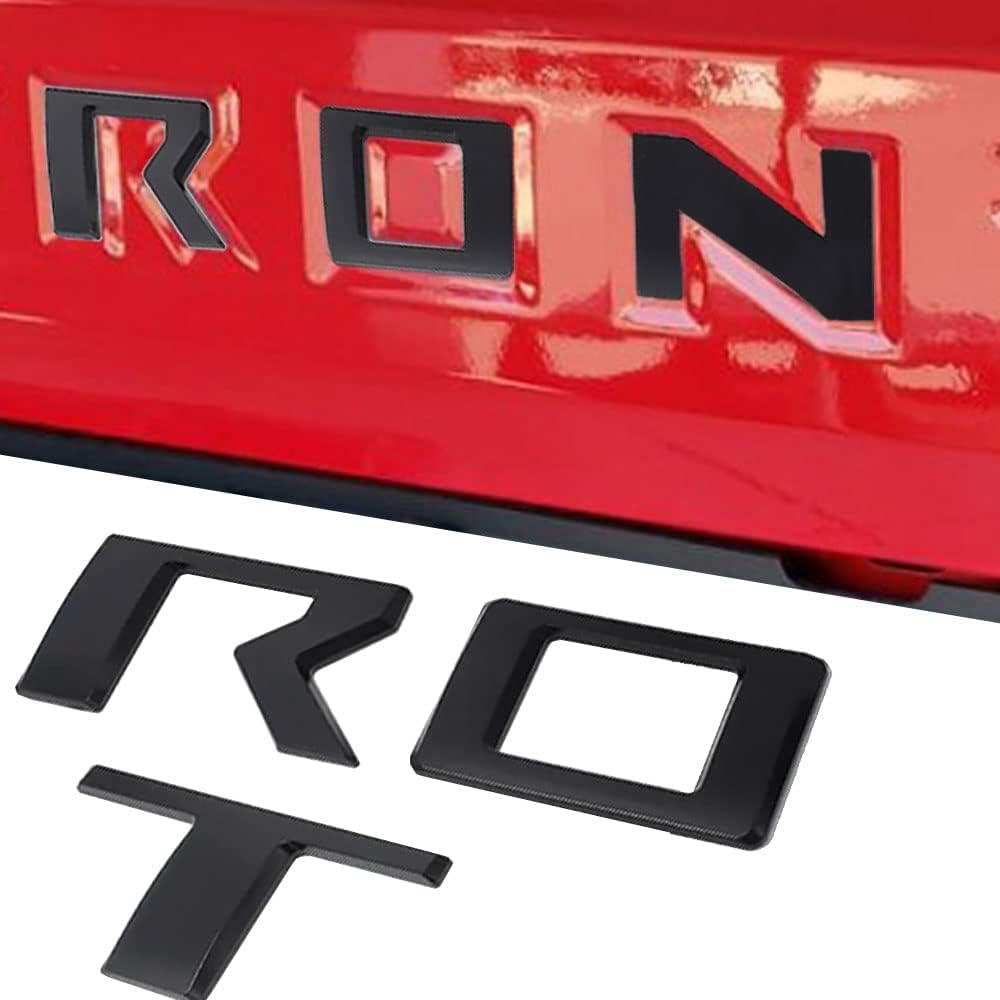 Auto safety installation on truck showing how matte letters improve appearance and protection