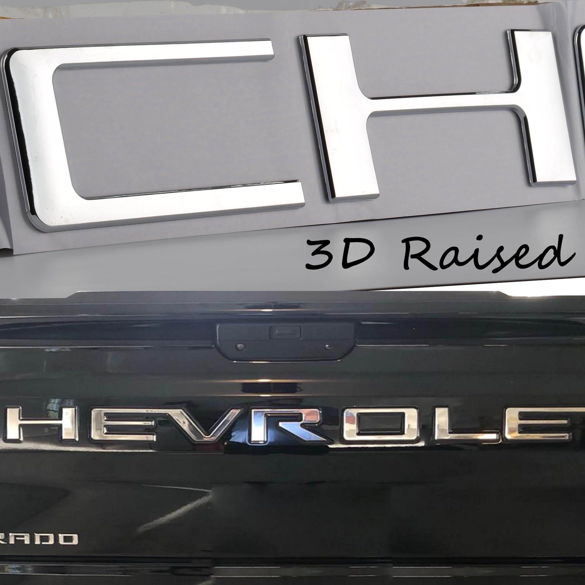 Auto Safety installed letters on tailgate showing clean OEM-style appearance