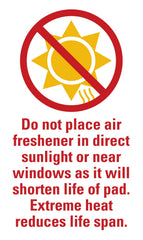 Auto Scents pad inside closet demonstrating long-lasting odor control benefit