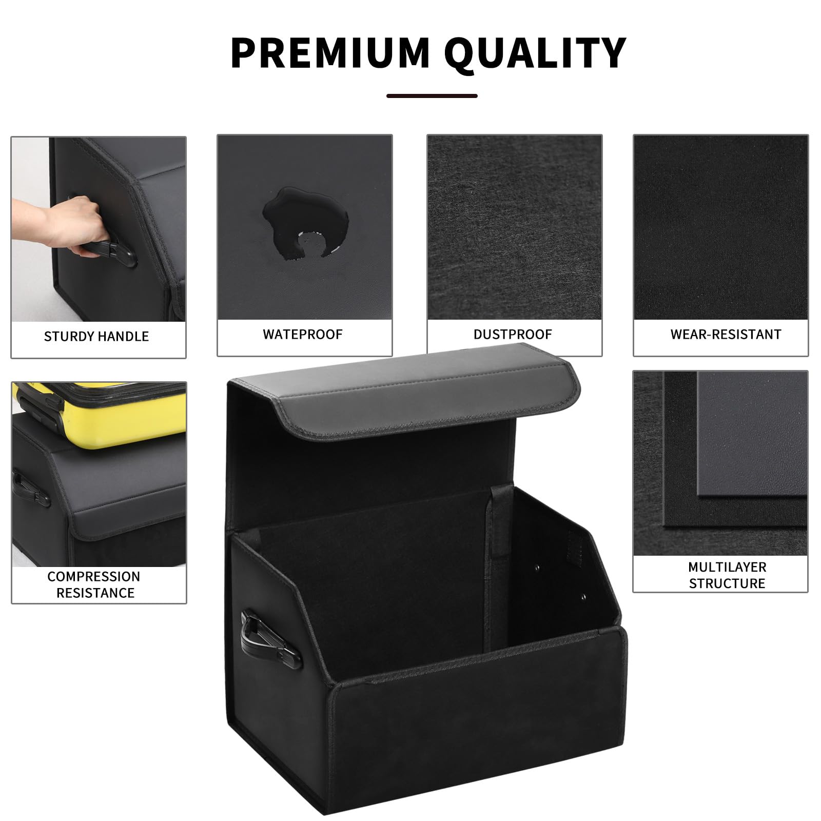 AUTOARK beside grocery bags demonstrating capacity and spill prevention