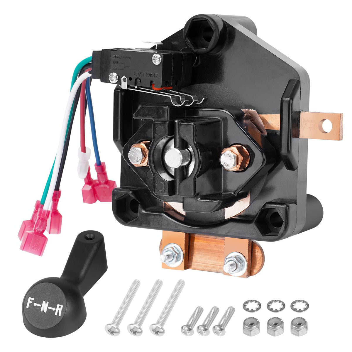 AUTOBABA forward reverse assembly front view showing mounting points and fit