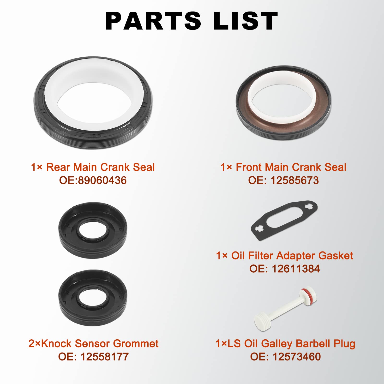 AUTOBABA packaging label with listed part numbers for accurate compatibility