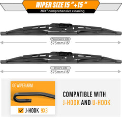 AUTOBOO blade mounted on Jeep Wrangler windshield showing restored visibility