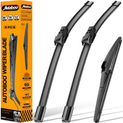AUTOBOO front packaging showing full Lexus NX wiper kit for quick replacement