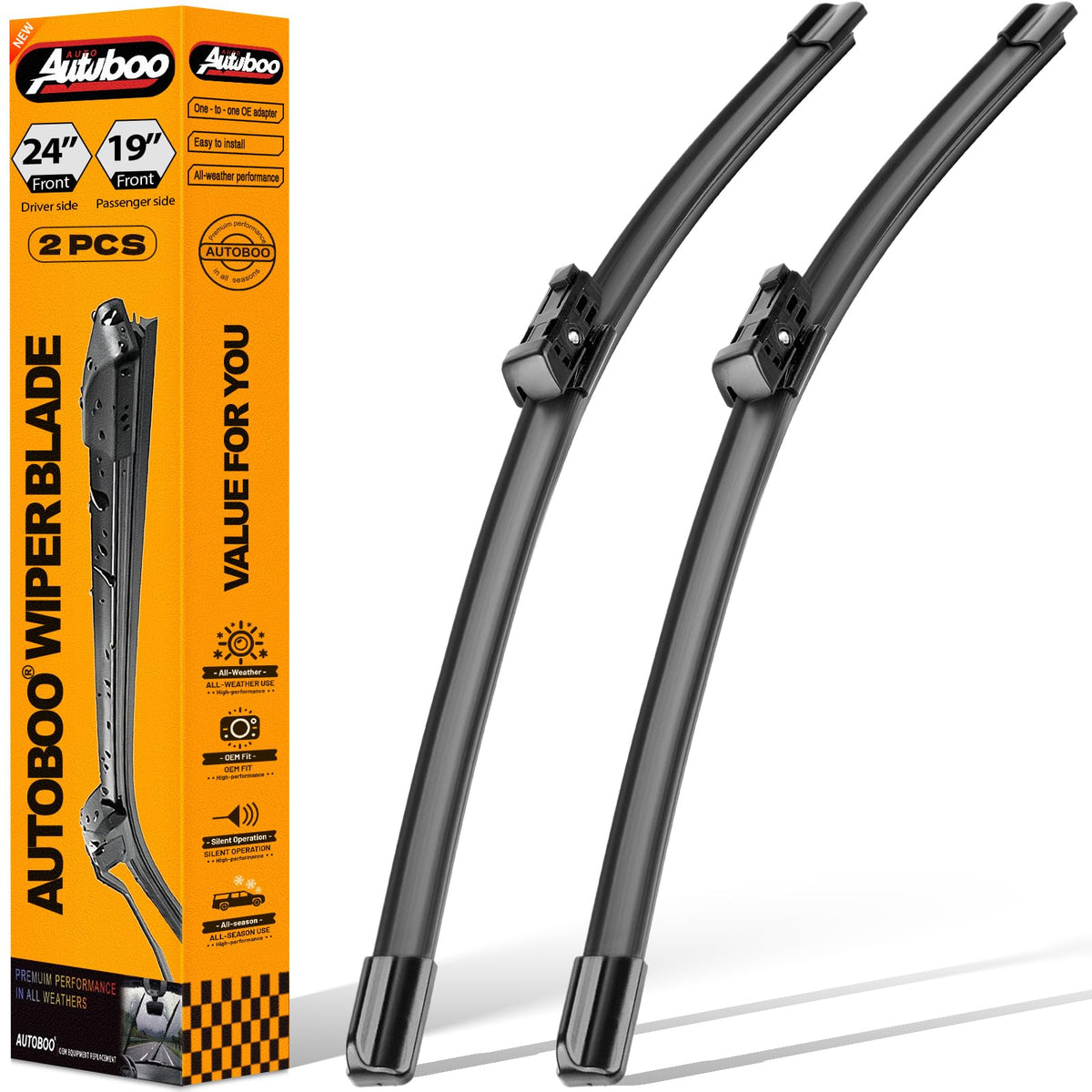 AUTOBOO front packaging showing product and fitment for Honda models