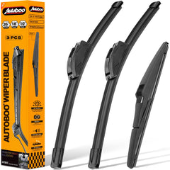 AUTOBOO front packaging showing the complete three-blade kit and fitment