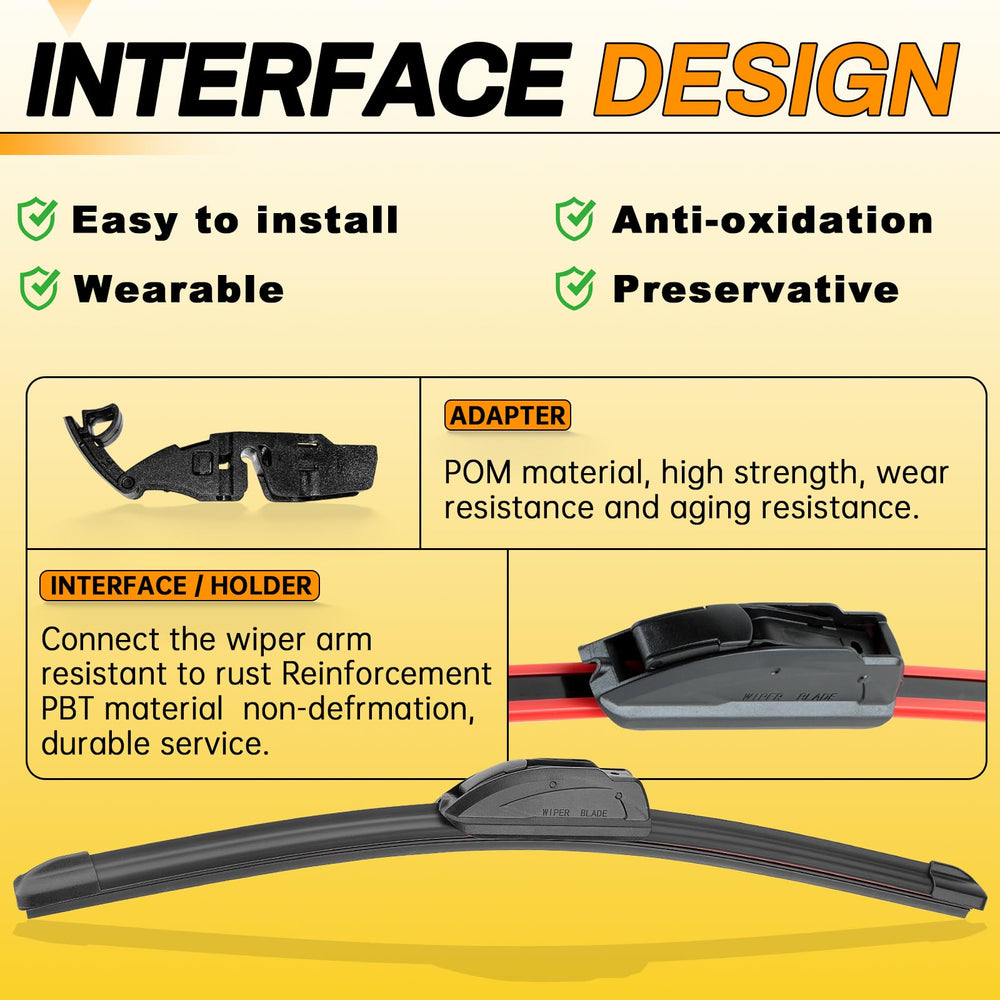 AUTOBOO blades clearing heavy rain for improved driver visibility