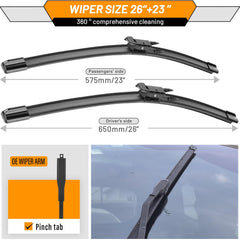 AUTOBOO blades installed on Toyota Tundra windshield offering improved visibility in rain