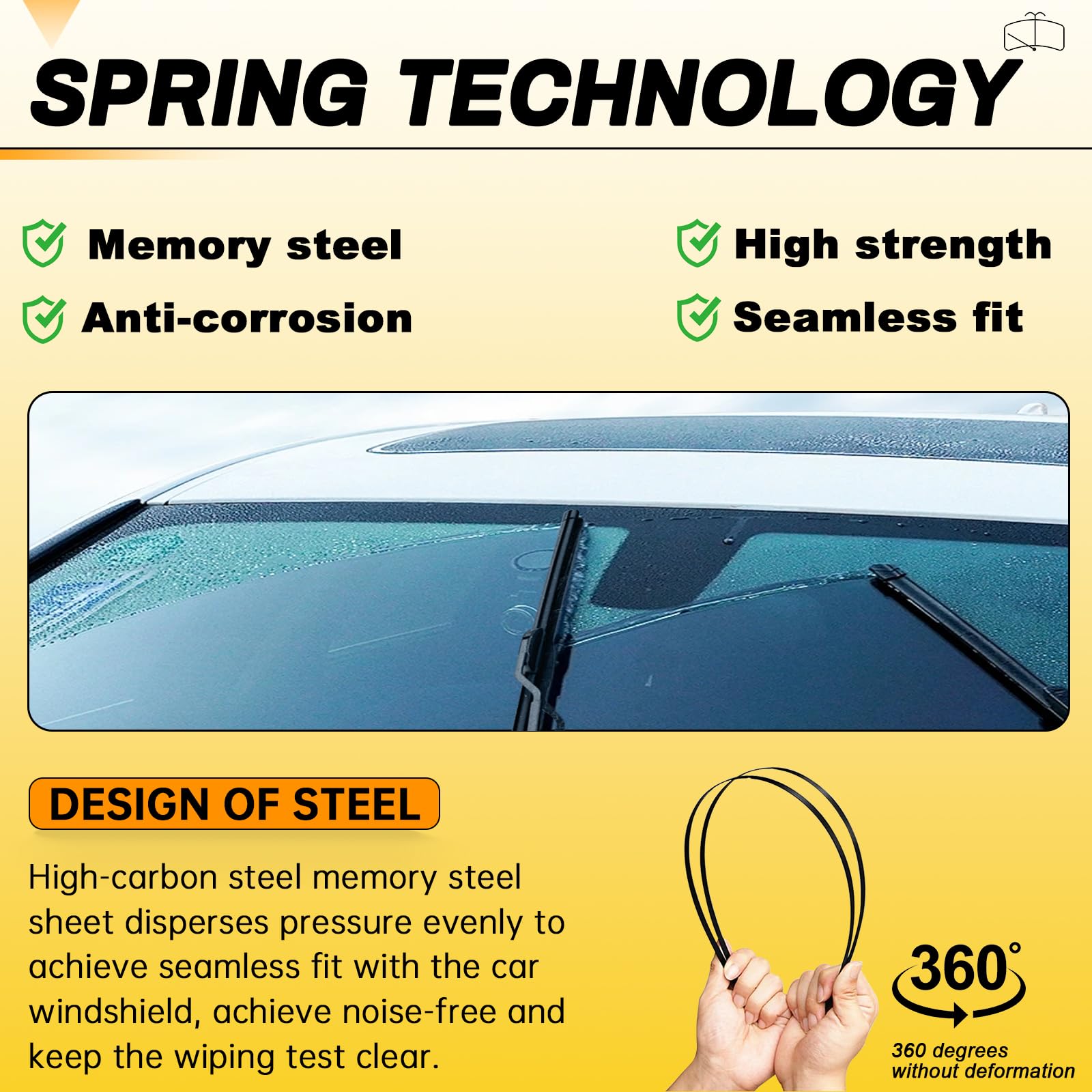 AUTOBOO installed on windshield front view improving driver visibility