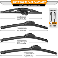 AUTOBOO blade mounted on FJ Cruiser windshield improving visibility