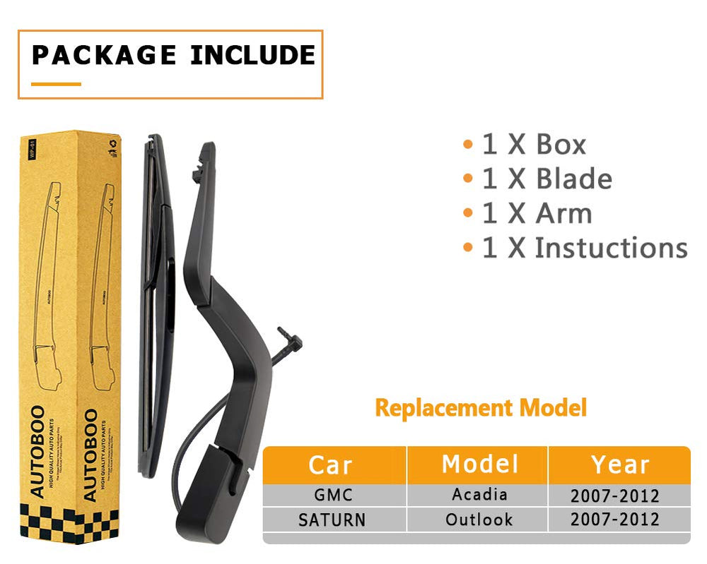 AUTOBOO packaging and included parts for easy DIY replacement