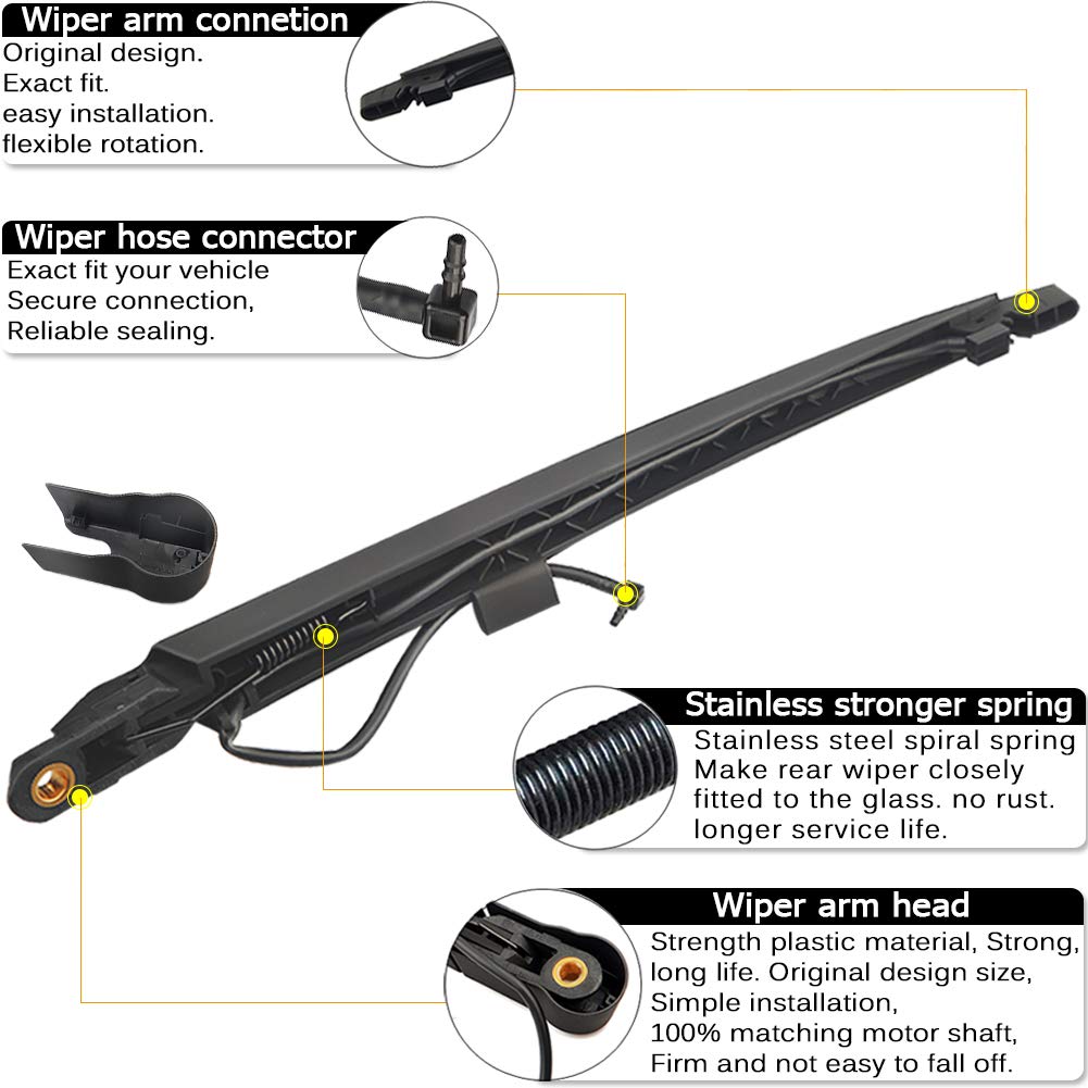 AUTOBOO blade rubber edge detail, smooth streak-free clearing benefit