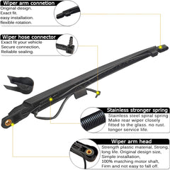 AUTOBOO blade rubber edge detail, smooth streak-free clearing benefit
