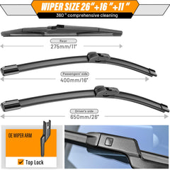 AUTOBOO wiper mounted on Chevy Trax windshield improving visibility
