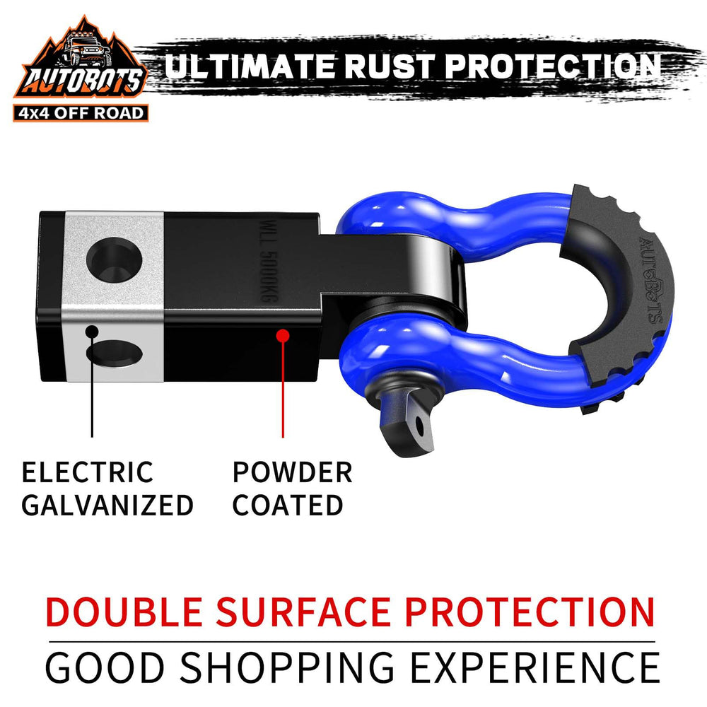 AUTOBOTS finish detail showing electro-galvanized and powder coat protection