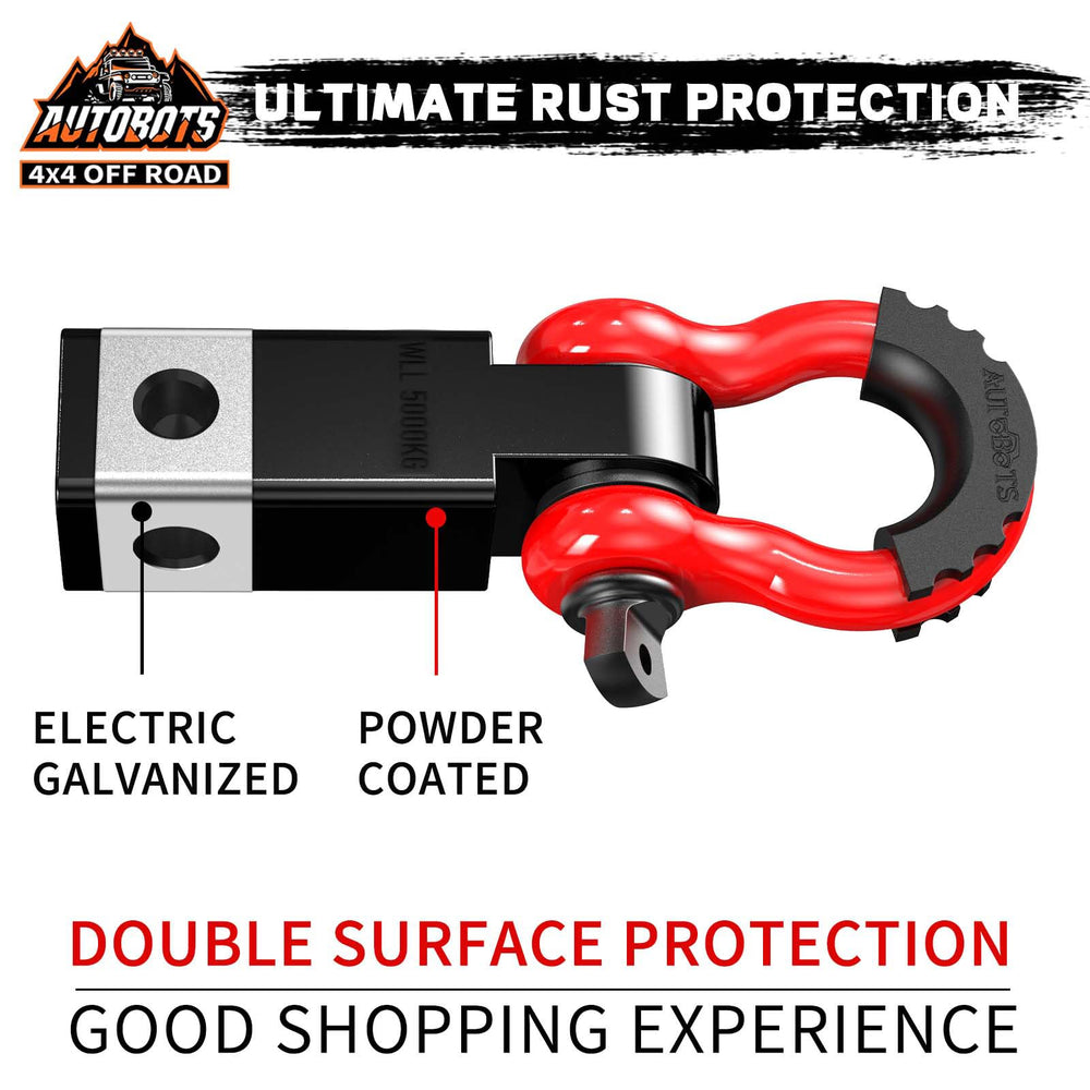 AUTOBOTS finish detail showing powder coat and galvanization for corrosion resistance