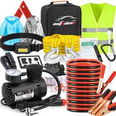 AUTODECO front view of the compact emergency kit bag showing portability and storage benefit