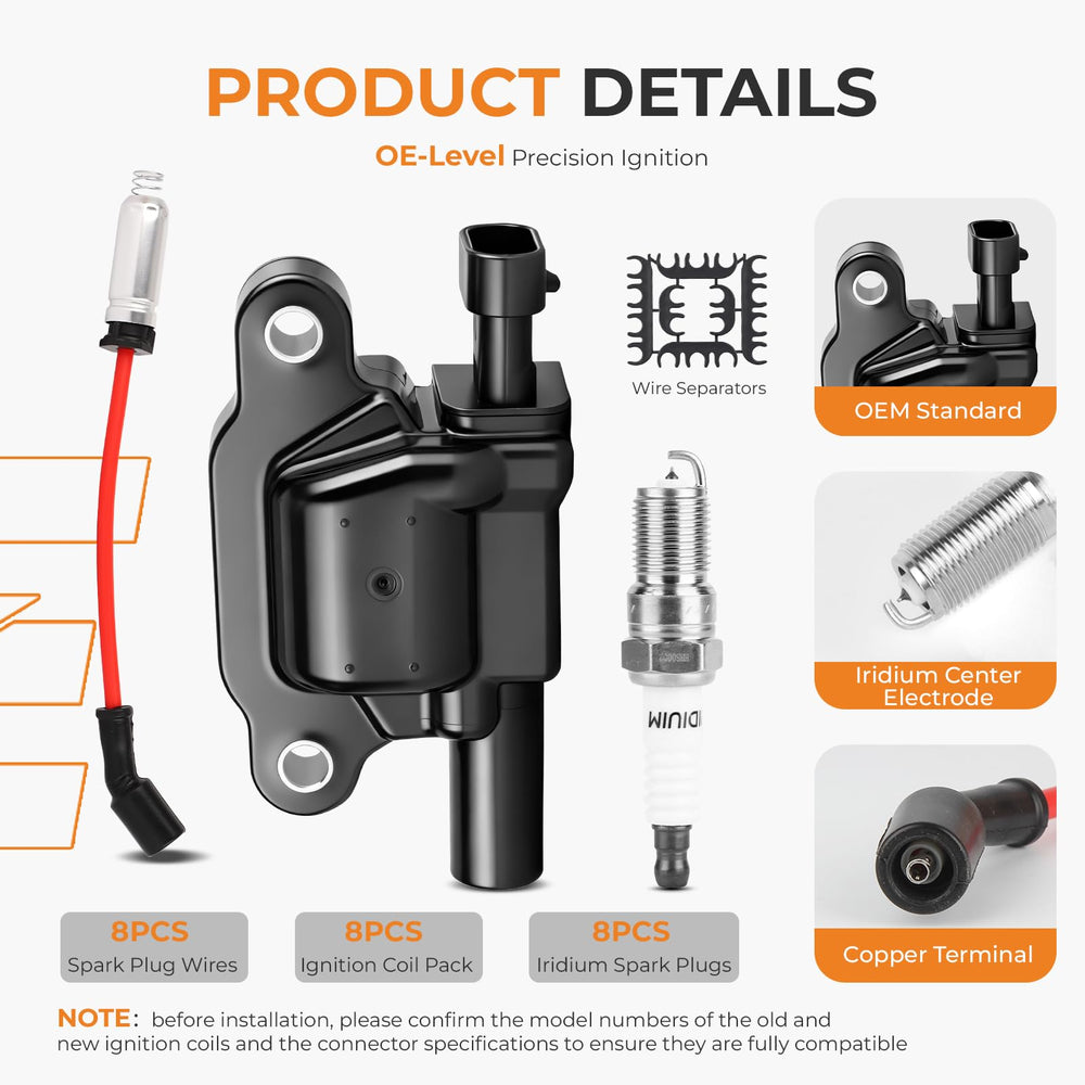 autoexact product label with part numbers aiding quick compatibility check