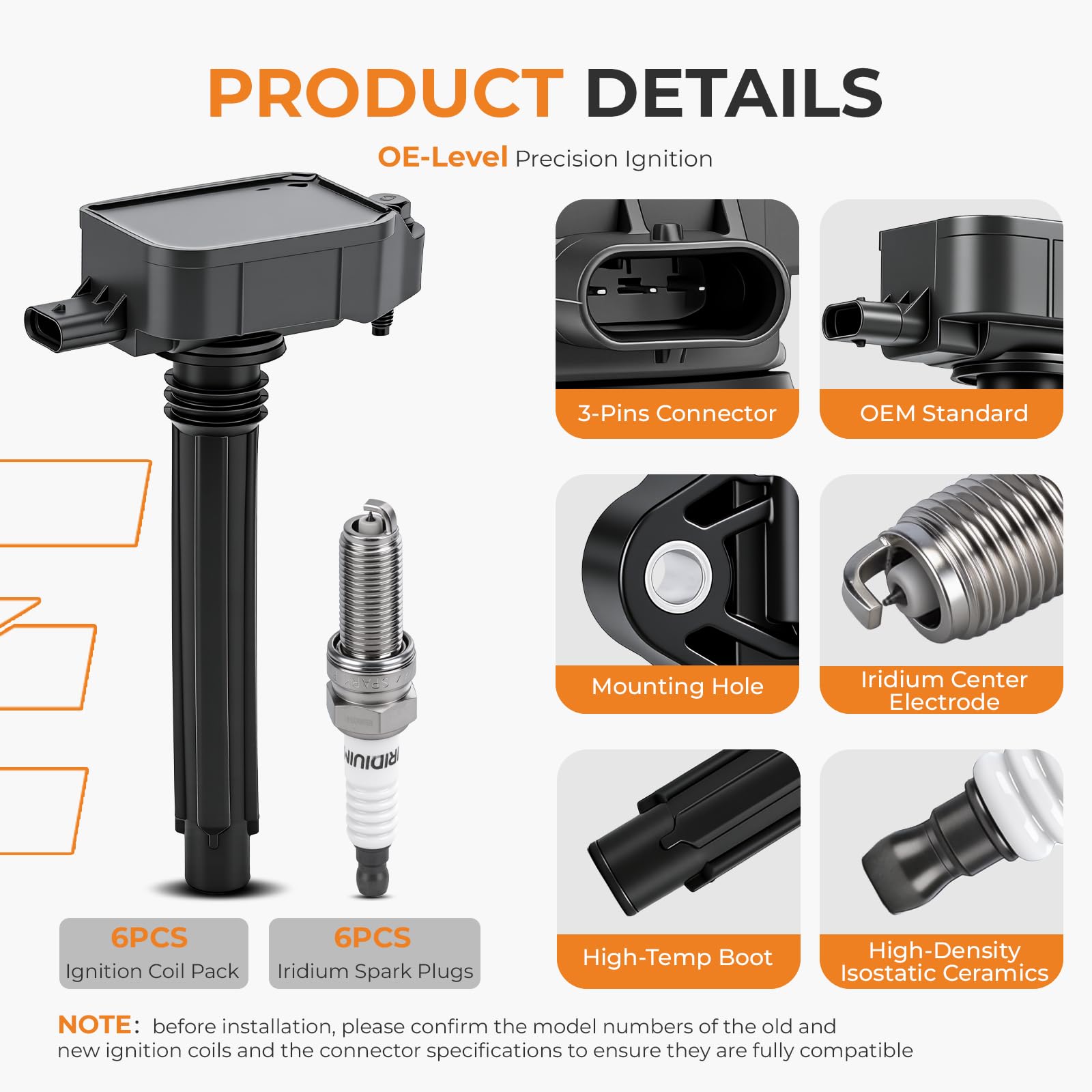 autoexact packaging label and part numbers for easy fitment verification and correct match
